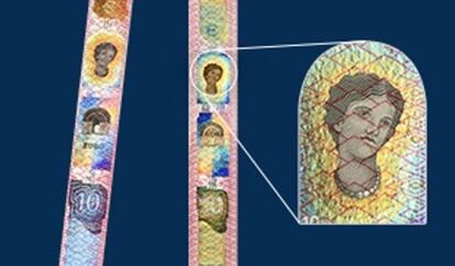 Holograma para seguridad del nuevo billete