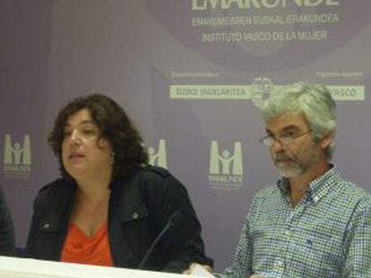 María Silvestre y José Antonio Oleaga, en Vitoria.