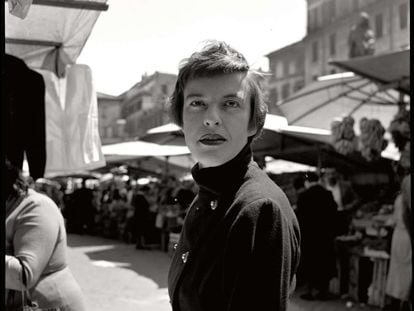 Ingeborg Bachmann, en Roma en 1954.