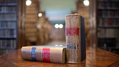 Una edición del 'Diccionario histórico de la lengua española',  en la sede de la RAE.
