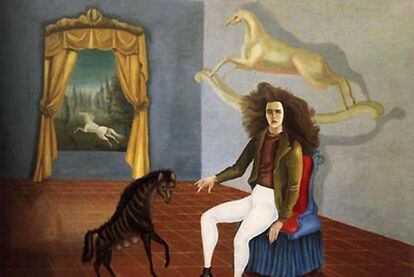 <i>La posada del Caballo del Alba</i> (1936-1937), autorretrato de Leonora Carrington.