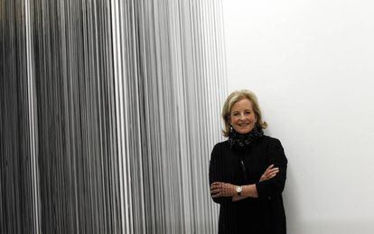 Patricia Phelps de Cisneros, en la exposici&oacute;n de su colecci&oacute;n en el Reina Sof&iacute;a, en Madrid, en 2013.