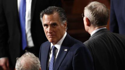 El senador republicano por Utah Mitt Romney. En vídeo, Romney, explica los motivos para votar a favor de la destitución de Trump.