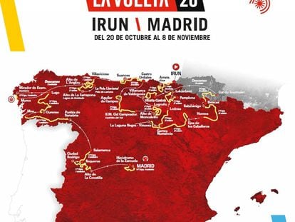 Recorrido oficial de La Vuelta a España.