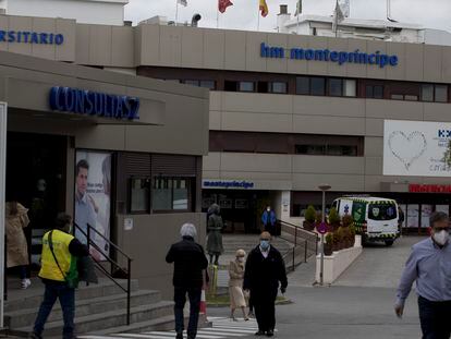 Hospital Universitario HM Monteprincipe , en Boadilla del Monte, en abril de 2021.