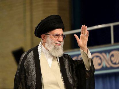 El líder supremo de Irán, el ayatolá Alí Jamenei, el martes en Teherán.
