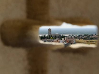 Vista de la villa de Cuéllar (Segovia) desde el castillo de los Duques de Alburquerque.