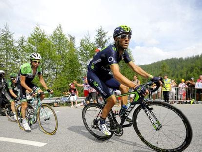 Valverde tira a Ten Dam y Rolland en la etapa de este sábado.