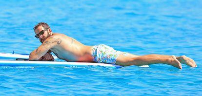 Borja Thyssen durante sus vacaciones en Ibiza en el verano de 2016.