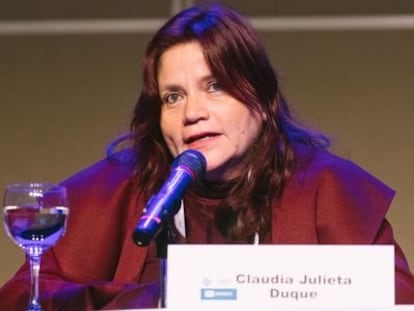 La periodista Claudia Julieta Duque.