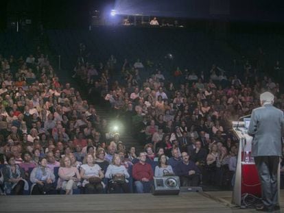 Jordi Camí, durante el acto de la Fundación Pasqual Maragall.