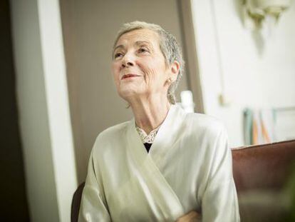 Rosa Novell, en su camerino del Romea en 2014.