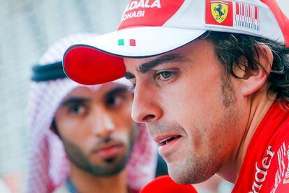 Alonso, el año pasado en el circuito de Bahréin. El español ganó su primera carrera con Ferrari