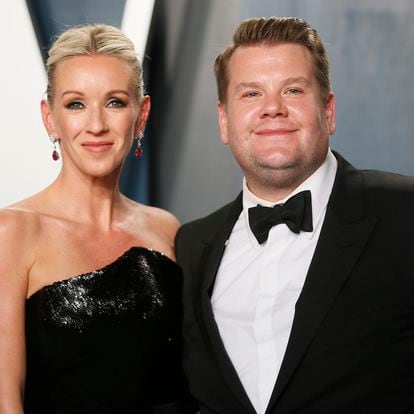 James Corden junto a su mujer, la productora Julia Carey.