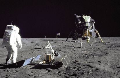 Las imágenes de los astronautas estadounidenses en la Luna son uno de los temas favoritos en las teorías de la conspiración