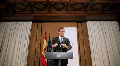 Mariano Rajoy, durante su visita oficial a Marruecos.