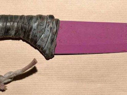 Este cuchillo de cerámica rosa es uno de los usados por los terroristas del puente de Londres. Son de la marca de Lidl Ernesto.