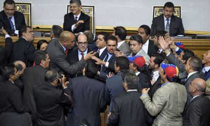 Tensión en la asamblea venezolana, este martes