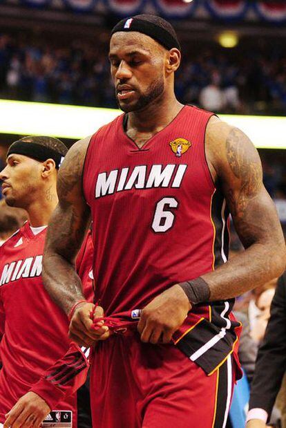 LeBron James, tras la derrota.