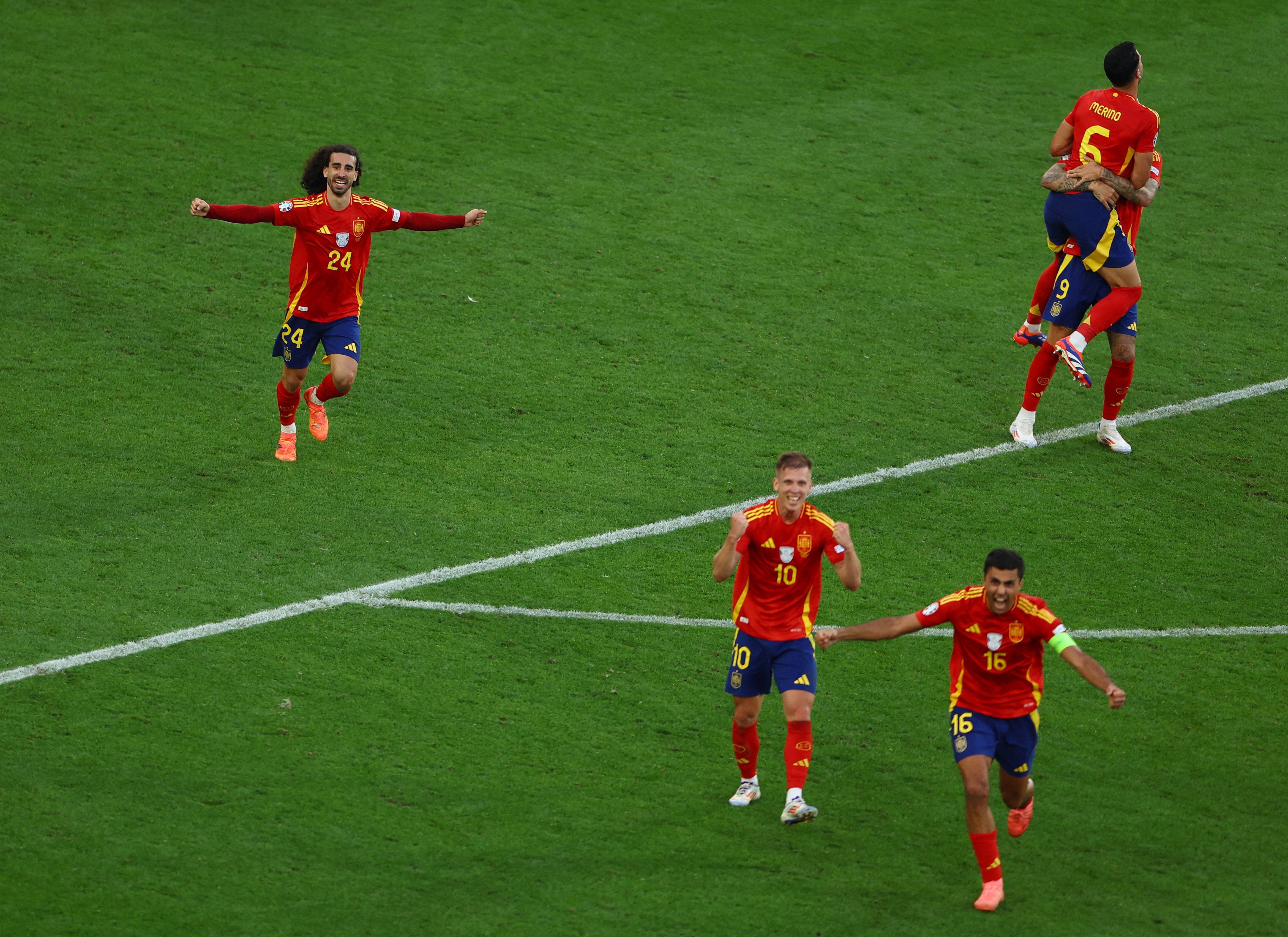 España – Alemania, el partido de cuartos de la Eurocopa en imágenes