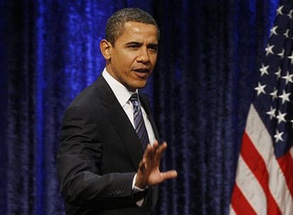 Obama presenta su plan económico en la George Mason University.