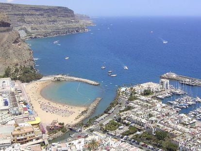 Vista de Mogán, en Gran Canaria. En vídeo, detenido en Gran Canaria un hombre sueco por un presunto asesinato de violencia machista.