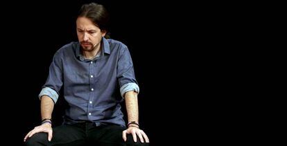 Pablo Iglesias, en un encuentro con los círculos del partido en Cataluña, el pasado abril.