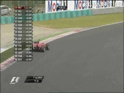 Alonso termina segundo por detrás de Vettel