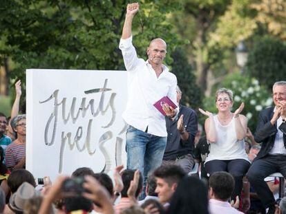 Raül Romeva, candidato de la lista independentista Junts pel Sí.