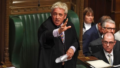 , cuando era presidente de la Cámara de los Comunes británica, el 21 de octubre de 2019.