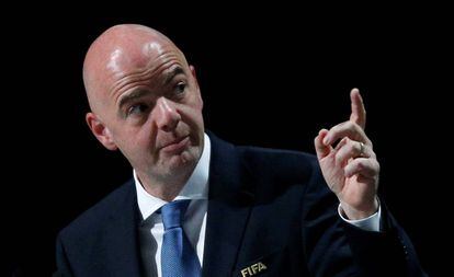 Gianni Infantino, en el 66º Congreso de la FIFA.