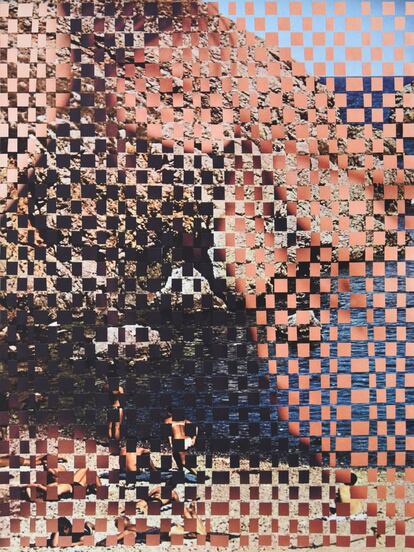 "Hablan 14", de Beatriz Dubois, collage sin pegamento.