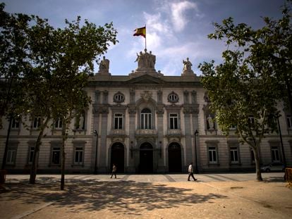 Fachada del Tribunal Supremo, en Madrid.