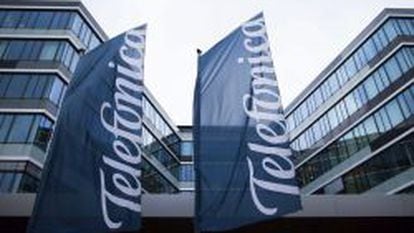 Fachada de la sede de Telefónica en Düsseldorf (Alemania).