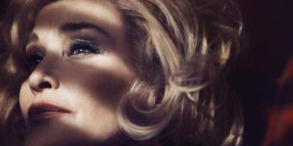 Jessica Lange, com a imatge de línia de maquillatge de Marc Jacobs.