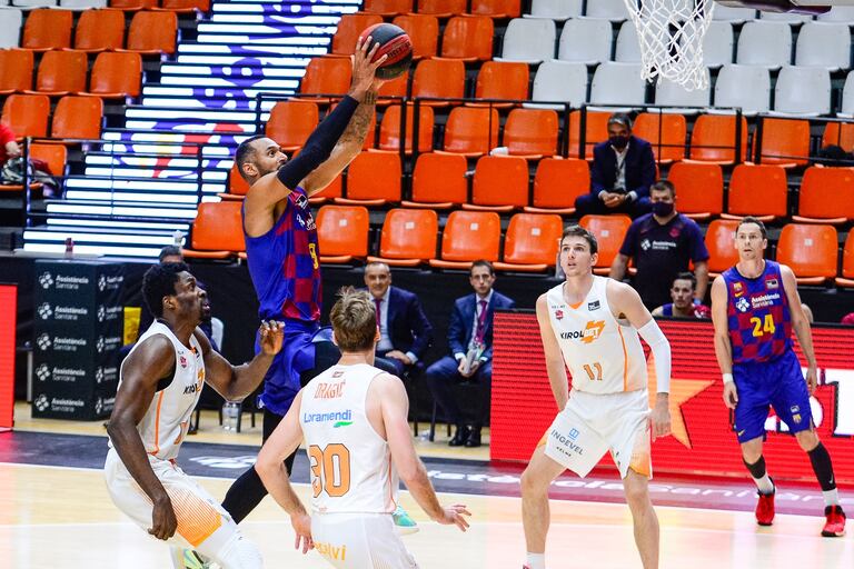 Adam Hanga, del Barça, en el partido de la Fase Final de la Liga Endesa contra el Baskonia