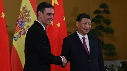 Sánchez y Xi, en la cumbre del G-20 en Bali (Indonesia) en noviembre de 2022.