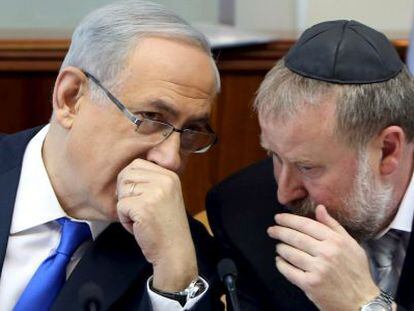 Benjamín Netanyahu, durante una reunión del Gobierno israelí.