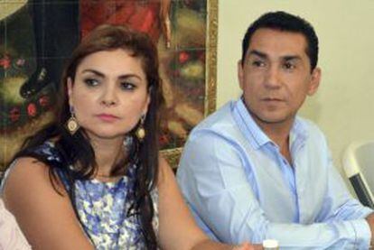 José Luis Abarca y su esposa, María de los Ángeles Pineda.