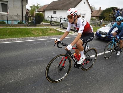 Guillaume Martin, durante la tercera etapa del Giro.