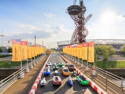 Prototipos de la Shell Eco-marathon 2017 en Londres.
