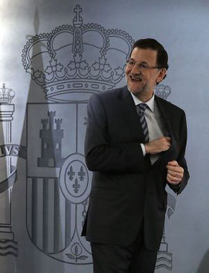 El presidente del Gobierno, Mariano Rajoy, el jueves en La Moncloa.