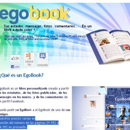 El libro personal de Facebook.