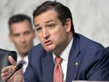 El senador Ted Cruz, republicano por el Estado de Texas, en un debate. 