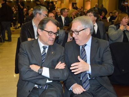 Artur Mas y Josep Poblet el 5 de marzo en Vila-seca