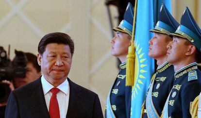 El presidente chino, Xi Jinping, este jueves en Kazajistán.