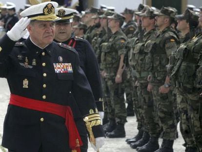 El general Chicharro, en un acto militar en 2009.