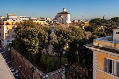 Vista de la Villa Ludovisi Boncompagni, en Roma, tomada la semana pasada.