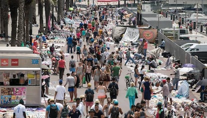 El passeig de Joan de Borbó de Barcelona l'estiu del 2019.