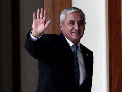 El presidente de Guatemala Otto Pérez.